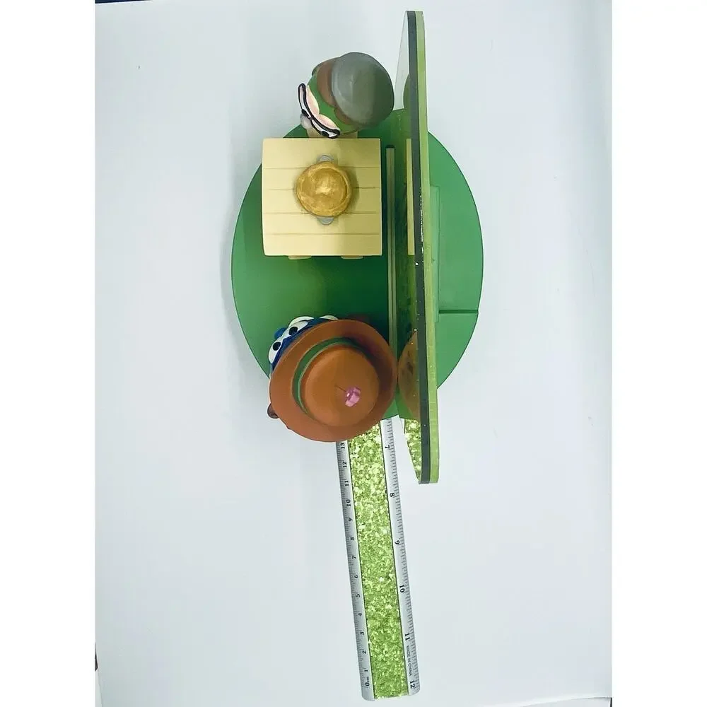 Vintage 1999 Veggie Tales Hallmark A Thankful Heart Is A Happy Heart Figure New